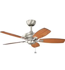 KICHLER Canfield 44 in. Indoor Brushed Nickel Downrod Mount Ceiling Fan