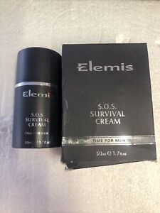 Elemis mens SOS Survival cream Time For Men Brand New Boxed RRP £60 50ml