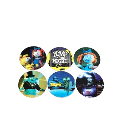 Bump in the Night Pogs Lot 90s Cartoon Stop Motion Vintage Collection Rare Set 6 - Image 1 of 4