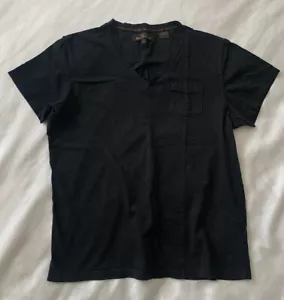 Ben Sherman black shirt V-Neck Semi-formal with chest pocket Men’s Size Small - Picture 1 of 7