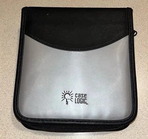 Case Logic CD/DVD Travel Storage Wallet Black Nylon Zipper - Picture 1 of 4