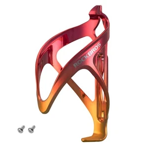 ROCKBROS Bottle Cage Holder Bicycle Road Bike Aluminum Red Gold Oval #5 - Picture 1 of 7