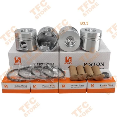 B3.3 B3.3T QSB3.3 Piston & Piston Ring Set For Cummins Engine Rebuild Kit 95mm - Image 1 of 4