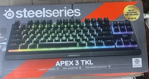 NEW Steelseries Apex 3 TKL  Gaming Keyboard Wired - Picture 1 of 2