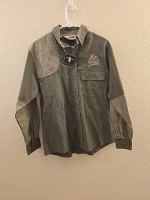 Новый с Ярлыками Bob Allen Мужская охота Upland рубашка с длинным рукавом перепела навсегда зеленый/желтовато-коричневый L - Изображение 1 из 3