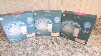 3 GE 16ft Remote & Control Panel LED Color Changing Music Sync Light Strips New - Image 1 of 4
