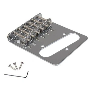 Telecaster Vintage Style Chrom 6 Metall Sattelbrücken für Tele E-Gitarre - Bild 1 von 9