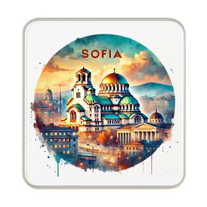 Sofia, Bulgaria Fridge Magnet: Cute Handmade Travel Souvenir Gift - Foto 1 di 5
