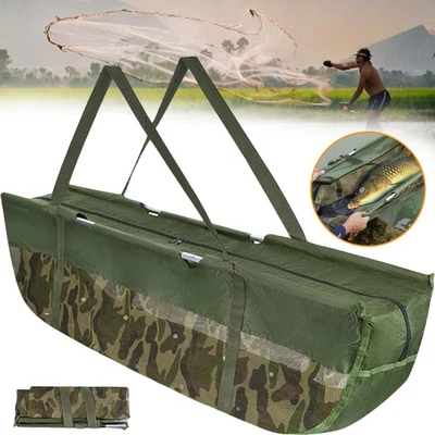 Wiegeschlinge Wiegesack Faltbar Karpfensack Angel Wiegen Netz Tasche Weigh Sling - Bild 1 von 4