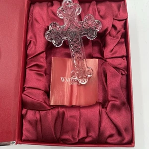 Waterford Crystal 2013 Cross Ornament In Original Box Pre-loved Free Shipping - Picture 1 of 15