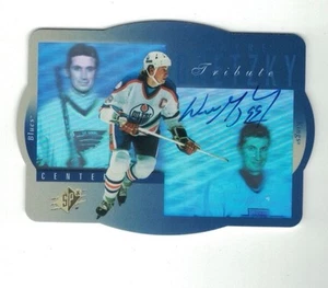 WAYNE GRETZKY 1996-97 Upper Deck SPX AUTO Tribute Hologram ON CARD RARE SP - Picture 1 of 2