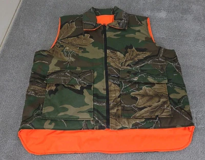 Northwest Territory Hunting Camo Vest Men XL Reversible Orange - Image 1 of 4