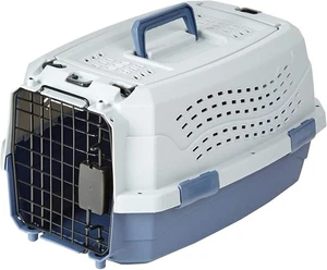 Amazon Basics Porta Gatos de Lados Duros, Caja de Viaje para Mascotas Perros/Gatos Carga Superior de Dos Puertas - Imagen 1 de 7