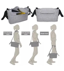 Buggy Kinderwagen Buggy Organizer Kinderwagen Tasse Mama Tasche Baby Aufbewahrung Flaschenhalter - Bild 1 von 19