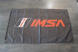 IMSA Racing Banner Flag 3x5 ft Garage Mechanic Man Cave Motor Sports Automotive - Picture 1 of 4