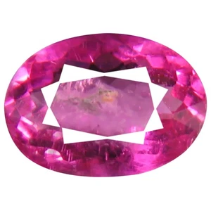0.80 ct AAA+ Supreme Oval Shape (7 x 5 mm) Reddish Pink Rubellite Tourmaline - Picture 1 of 1