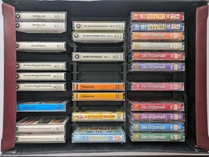 Musikkasetten Sammlung im tollen Koffer mit viel Hitparade  - Picture 1 of 11