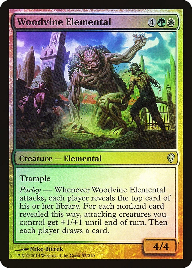 MTG FOIL Woodvine Elemental  - Conspiracy #052 - Image 1 of 1
