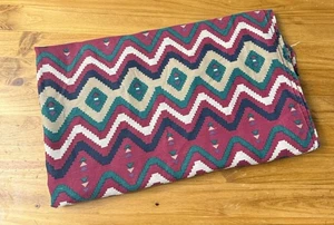 Vintage Flat Sheet Aztec Southwestern Queen - Picture 1 of 7