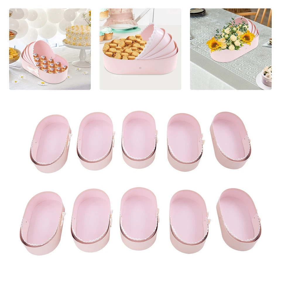 10pcs Flower Basket Crib Baby Shower Centerpiece Favors Gifts Decorations - Image 1 of 4