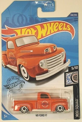 Camión Hot Wheels Orange 49 2020 Ford F1 Legends Hot Rods 120/250 Foto 1 de 4