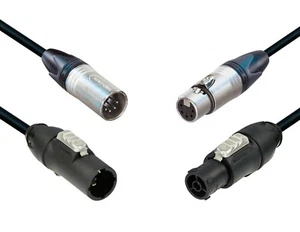 Cavo DMX + alimentazione con XLR 5P Neutrik e Powercon True1 TOP Made in Italy - Imagen 1 de 2