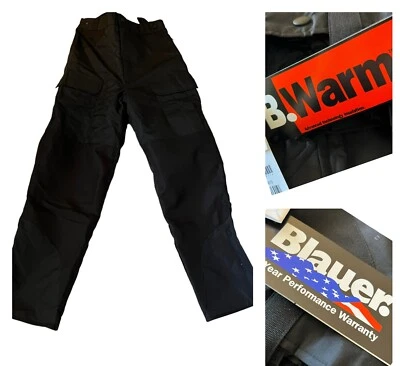 Blauer 9834 Polyester Pants Side Pocket Trousers All Weather Size M Reg Black - Image 1 of 4