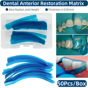 Dental Anterior Restoration Matrix Composite Resin Matrices Blue Strip - Picture 1 of 12
