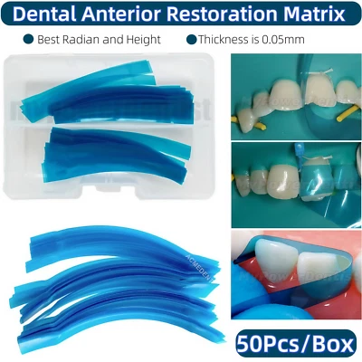 Dental Anterior Restoration Matrix Composite Resin Matrices Blue Strip - Image 1 of 4