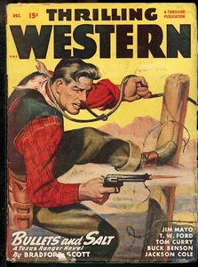 THRILLING WESTERN December 1947 Pulp Magazine LOUIS L'AMOUR Jim Mayo Story G - Picture 1 of 3