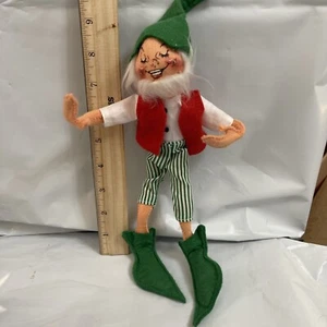 Annalee Christmas ~ 10" Tinsel the Elf with Closed Eyes ~ 1991 (B) Singing - Picture 1 of 9