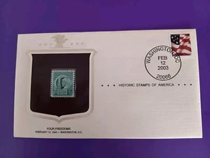 Vier Freiheiten 60 Jahre Gedenkbriefmarke Ausgabe 12. Februar 2003 - Bild 1 von 2
