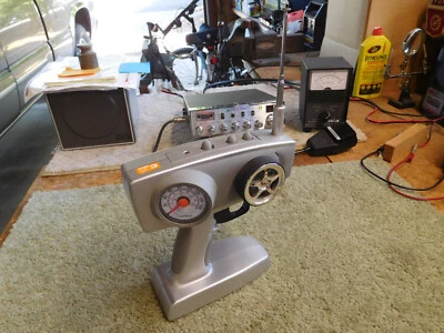 RC Controller, Radio Shack Band 3, 27.095 Mhz.  Pistol Grip w/speedo - Image 1 of 4