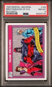 1990 MARVEL UNIVERSE #145 BROTHERHOOD OF EVIL MUTANTS PSA 8 MAGNETO 🧲 - Picture 1 of 6