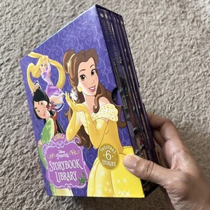 Disney Princess Storybook Library Includes 6 Book Box Set - Picture 1 of 7