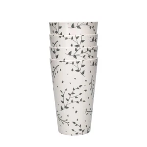 4 Trinkbecher im Set aus Bambus, Kitchen Craft, 450 ml, Tassen, Natural Elements - Bild 1 von 3
