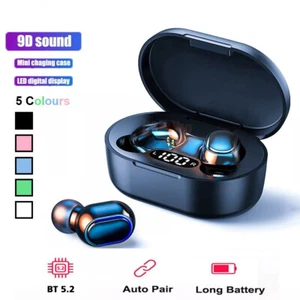 Bluetooth Ohrhörer TWS 5.2 Wireless Kopfhörer Ohrhörer Wasserdicht für alle Handys - Bild 1 von 29