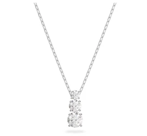 Swarovski 5414970 Pendente Attract Trilogy Taglio tondo Bianco Placcato Rodio - Foto 1 di 2