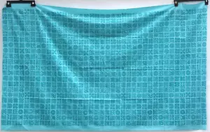 Vintage Harwood Steiger "Tokens" Print Fabric 74" x 45" Hawaiian Polynesian - Picture 1 of 17