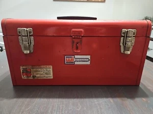 Red Waterloo 18" Home Handyman's Tool Box 50018 All American with Removable Tray - Picture 1 of 11