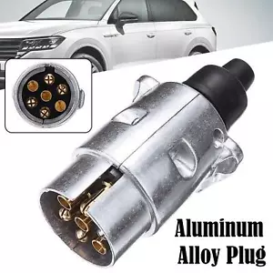 7 Pin Metal Aluminium Plug Towing Car Van Trailer 12V 12N FAST - Picture 1 of 12