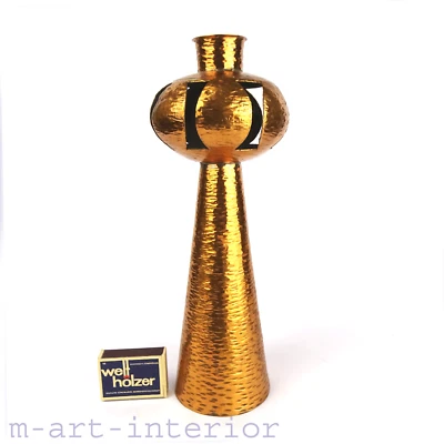 Vintage Kupfer Kerzenleuchter, Mid Century ~26,5 cm, Copper TV Tower Design 60er - Bild 1 von 4