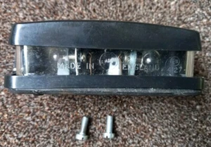 12V Black Rear Number Plate Light 4127 Morris Minor 1000 Classic Mini Complete - Picture 1 of 4