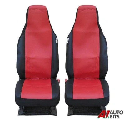 New Quality Tailored Red Front Seat Covers For Smart Fortwo 2014+ — 第 1/2 张图片