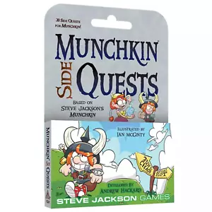 Munchkin Side Quests 30 Cartas Juego Expansión Steve Jackson Juegos Booster SJG4264 - Imagen 1 de 3