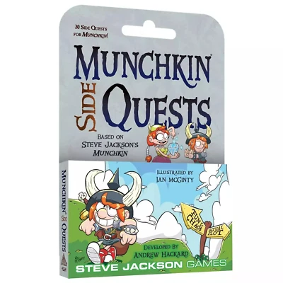 Munchkin Side Quests 30 Card Game Expansion Steve Jackson Games Booster SJG4264 - Image 1 of 3