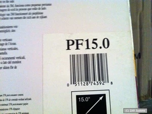 3M PF15.0 Blickschutzfilter für Notebooks mit 15 Zoll 4:3 LCD Display, NEU, OVP - Bild 1 von 1
