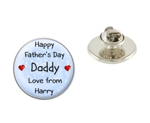 Personalised Daddy Father's Day Pin Badge 25mm Lapel Present Gift R271 - Picture 1 of 1