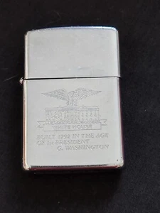 Briquet Zippo White House 1993 (D - IX) Built 1792 In The Age Of 1st President - Picture 1 of 9