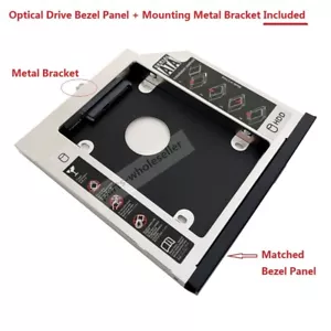 Bezel Front Cover Panel 2nd 2.5 HDD SSD Hard Drive Caddy for Lenovo L430 L530 - Picture 1 of 8